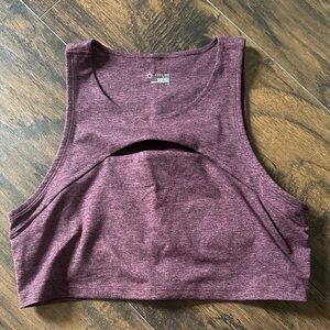 Offline by Aerie the Hugger Keyhole Cutout Crop Top
